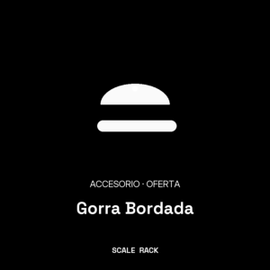 Gorra Bordada — tela resistente, cierre regulable